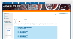 Desktop Screenshot of corvairsforsale.com